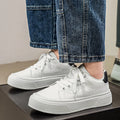 Spring New Men's Shoes, Lightweight Shoes, Trendy and Versatile, Large Size White Shoes, Thick-Soled Casual Sports Sneakers