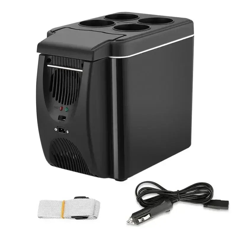 Portable 12V Car Refrigerator Freezer Heater Icebox Travel Refrigerator 6L Mini Auto Freezer C Ooler Warmer Electric Fridge Amag