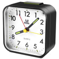 Analog Alarm Clock Battery Operated Analog Desk Clock Portable Silent Bedside Clock with Night Light for Bedroom Bedside