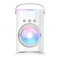 Lenovo Portable Desktop Humidifier Air Conditioner Fan Household Small Air Cooler Fan Sprays Fan For Office With Color Lighting