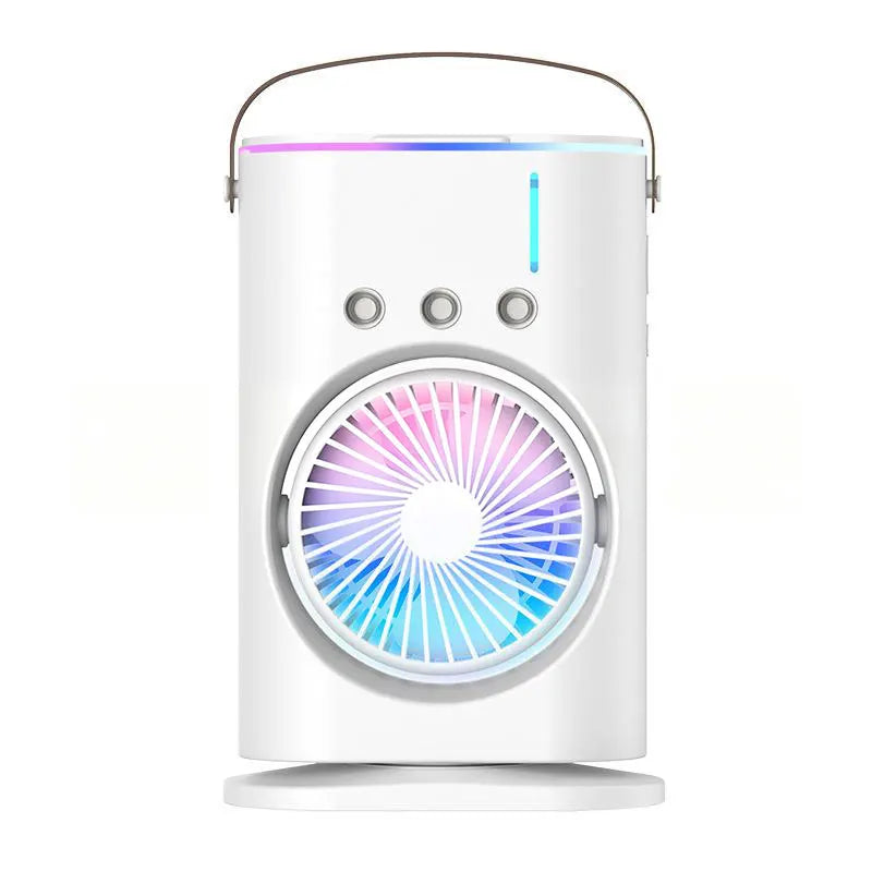 Lenovo Portable Desktop Humidifier Air Conditioner Fan Household Small Air Cooler Fan Sprays Fan For Office With Color Lighting