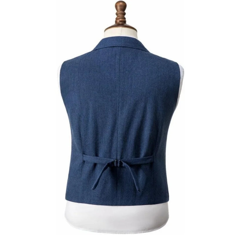 Men's Vest Herringbone Tweed  Suits Vests Slim Fit Business Herringbone Men's Waistcoat For Wedding