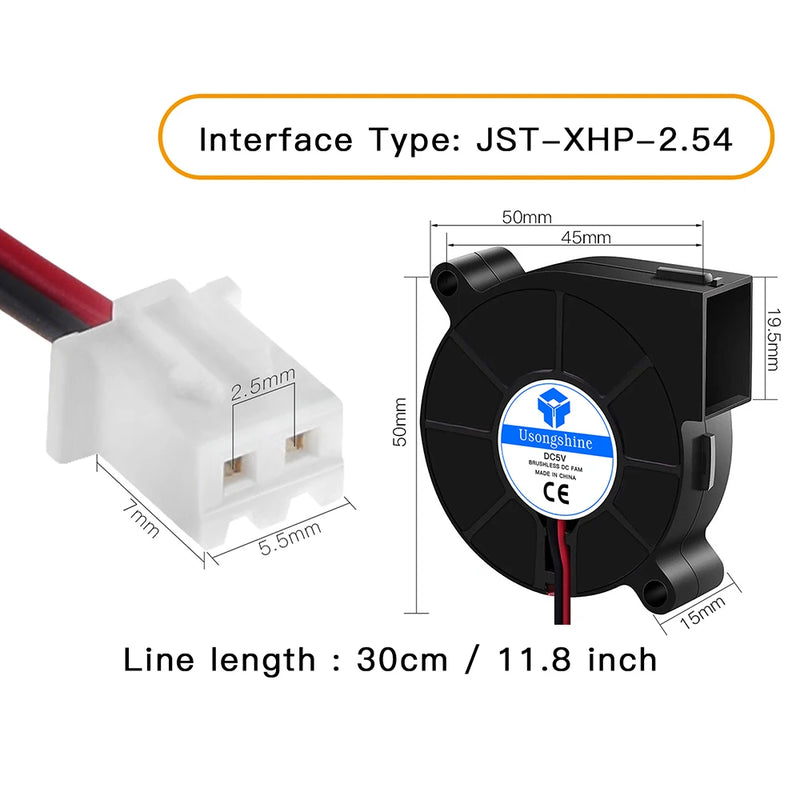 3D Printer Fan 5015/4020 Cooling Turbine 5V 12V 24V - Visuel 15 | SAMAG
