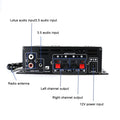 AK380/370/350 800W 12V HiFi Power Amplifier Home Karaoke Car Audio Power Amplifier Stereo BASS Speaker Class D Home Sound Amp