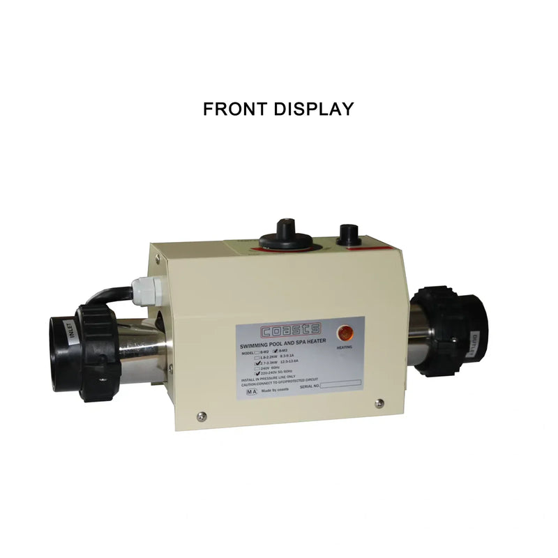 220V 3KW Electric Water Heater Thermostat For Swimming Pool Bathtub SPA Bath For Massage Hot Tub and Jacuzzi