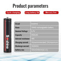 Soshine AAA 10440 350mAh Li-ion Batteries 3.7V 350mAh Rechargeable Lithium AAA Battery for Microphone Headlamp Flashlight Radio