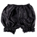 Women Imitation Silk Bloomers Lace Trim Panties Victorian Pumpkin Shorts