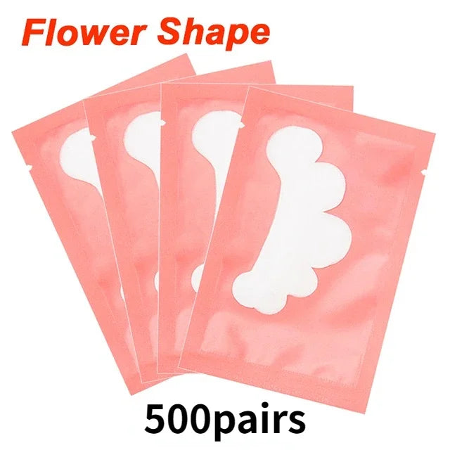 50/500/1000pcs Hydrogel Patches for Eyelashes Building Eyelash Extension Under Eye Pads Lash Stickers Tools Wholesale LAUKISS