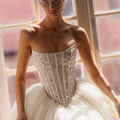 Elegant Strapless Sleeveless Wedding Dresses Illusion - View 2 | SAMAG
