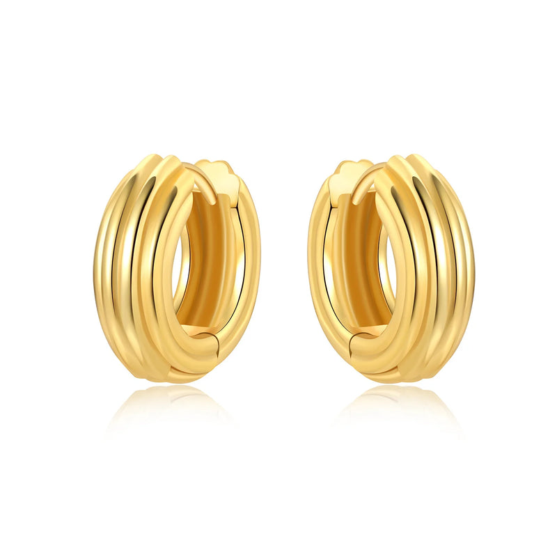 Orstarry S925 Sterling Silver 18k Gold Modern Square Earrings Hoop Earrings For Women Jewelry Original Trendy Anniversary Gifts