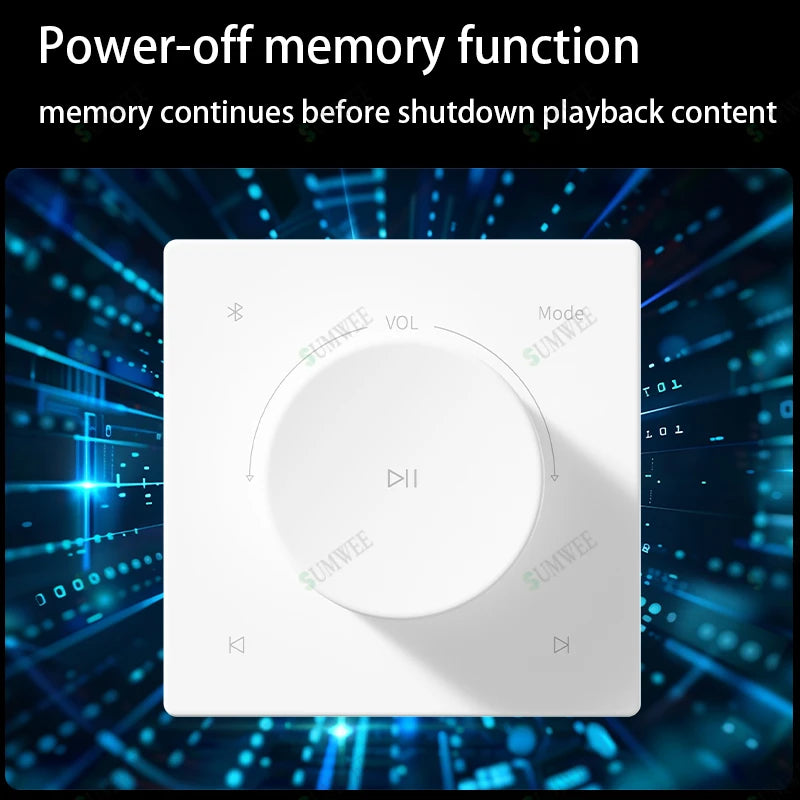 86 Type Mini Audio Wall Amplifiers Bluetooths TF AUX Music Control Panel Stereo Ceiling Speakers Controller Home Theater Systems