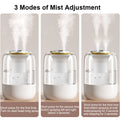 Air Humidifier 2.2L Large Capacity Home Humidifier Mute Mist Maker Double Nozzle Usb Humidifier for Bedroom with LED Night Light