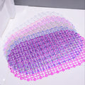 New Household Non-slip Mat Bathroom Bath Massage Suction Cup Bathtub with Suction Cup Bathroom Mat Rug Bathroom Carpet Supplies