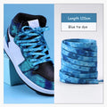 1 Pair Cotton Shoelaces Trend Tie Dye Shoe Laces Personality Men and Women Casual Shoes Universal Flat Shoelaces 120/140/160cm