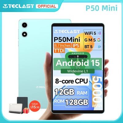 Teclast P50 Mini Tablet Android 15 8.7" IPS 90Hz | SAMAG