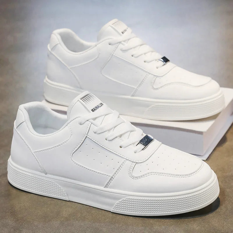 Men's Casual Shoes 2026 Comfortable Breathable White Platform Shoes Men Plus Size Casual Sneakers Outdoor Flats Shoes 39-48