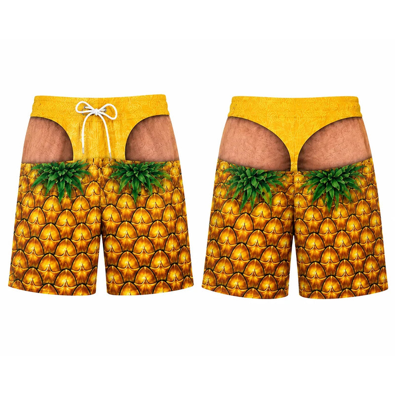 Funny Fruit 3D Print Swim Trunks Men Personality Humorous | SAMAG