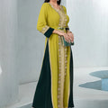 Eid Diamonds Abayas for Women Luxury Dubai Kaftan Muslim Evening Party Maxi Dress Turkey Kaftan Morocco Caftan Femme Musulmane