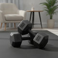 Hex Dumbbells Cast-Style Hexagonal Flat-Sided Strength | SAMAG