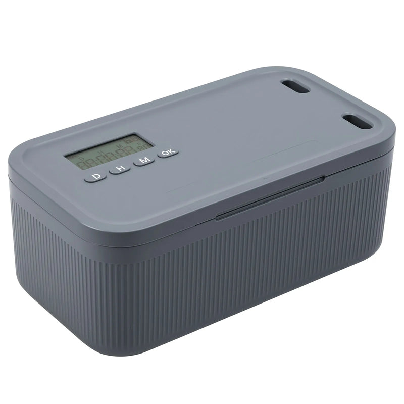 2.8L Timer Lock Boxe Electronic Multipurpose Lockable Storage Box with Combination and Digital Safe - View 7 | SAMAG