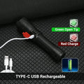 Most Powerful Rechargeable LED Flashlight Built-in 18650 Battery Long Range Tactical Torch Light For Fishing Hunting