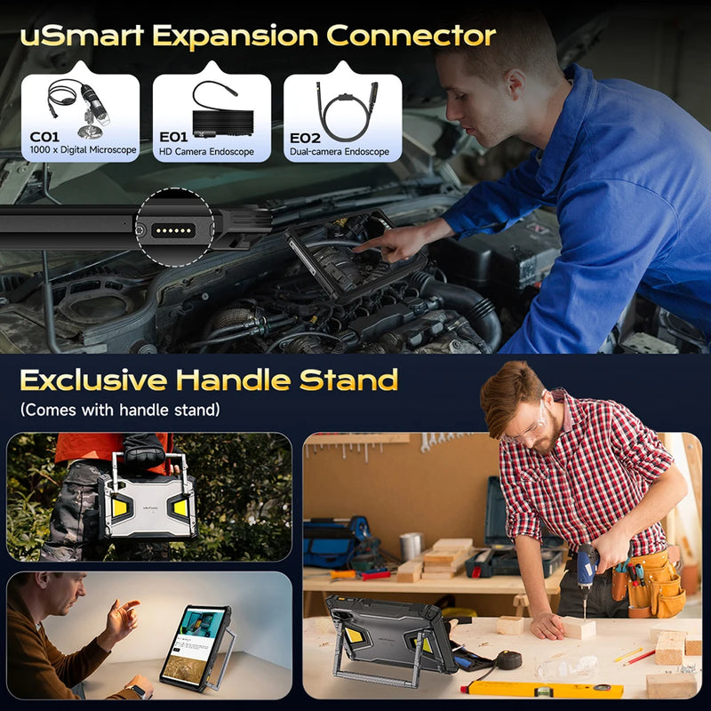 Ulefone Armor Pad 5 Pro 5G Rugged Tablet 24200mAh Android 15 Tablet 12GB+20GB RAM, 512GB ROM 64MP 120W GPS NFC