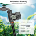 30-5m Garden LCD Button Timer Irrigation Set 0-80L/H Rotating Adjustable Nozzle Intelligent Display Automatic Watering System