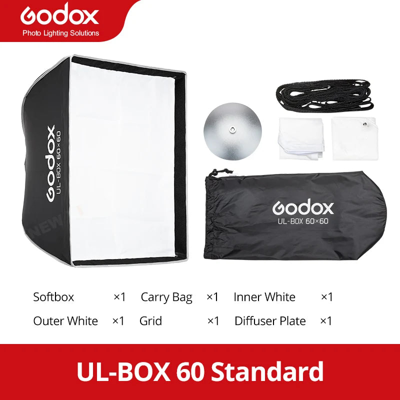GODOX UL-Octa BOX /UL-BOX Quick Release Umbrella Softbox for Product Photography, Fashion Editorials, or Commercial Still Life.