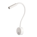 LED Wall lamp 3W Modern Bedroom Bedside Reading Study Book Lamp Black Silver Light Body wall light EU US Plug Cord