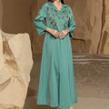 Dubai Abayas for Women Party Dress Jalabiya Embroidery Ramadan Eid Muslim Vestidos Morocco Arab Long Islam Kaftan Party Islamic