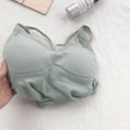 Women Cotton Lingerie Push Up Bra Sexy V Neck Tube Top Fashion Solid Color Underwear Female Soft Brassreie With Chest Pad