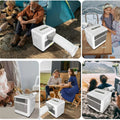 Portable Air Conditioner for Camping, 3300BTU, 436W AC Unit Fast Cooling Down to 60°F, Tent,3 Cooling Modes, 24 Hour Timer(Grey)