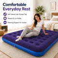 Inflatable Air Mattress Bed with Built - in Pump, Flocked - View 5 | SAMAG
