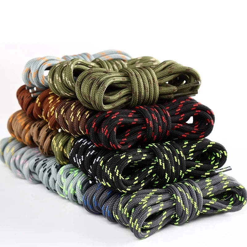 1Pair Outdoor Shoelaces Sports Round Shoes Lace Hiking Slip Rope Laces Sneakers Boots Shoelace 100/120/140/160cm Strings
