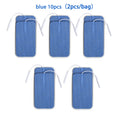 10Pcs 2mm Plug Non-woven Fabric Reusable Self Adhesive Electrode Pads Conductive Gel Pad Body Digital  Massager