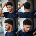 Afro Kinky Curly Wigs Short Pixie Cut Wigs Human Hair for Men Bazilian Remy Hair Machine Made Cap for Daily Wear,Date Use Wig
