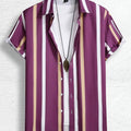 Men Women Shirts Colorful Striped Pattern Print Design | SAMAG