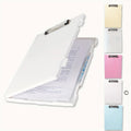 Portable A4 Nursing Clip File Plastic File Box Clipboard with Storage File Box Organizer Folder