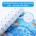 1pc Baby Bath Mat for Tub Non Slip Kids Bath Mat - 40x10cm Extra Long Cartoon Bathtub Mat Toddler Bath Mats with Suction Cups