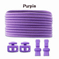 1 Pair Elastic Shoelaces Kit with Push Button Lock Stretch No Tie Shoe Laces for Running Sneakers Sports Shoes Adults Kids
