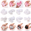 Multiple Styles Newborn Baby First Baptist Shoe: Newborn Boy and Girl White Baptist Shoes Soft Sole Walking Shoes Size-9CM-10CM