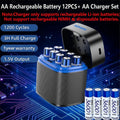 NOHON Rechargeable Lithium Battery AA 3600mWh/AAA 1300mWh Original Batteries High Capacity 1.5V Battery for Mouse Remote Control