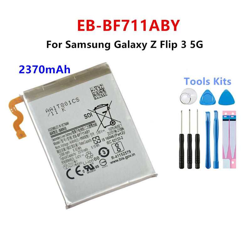 Brand New EB-BF711ABY EB-BF712ABY Battery For Samsung Galaxy Z Flip 3 Flip3 5G F711 F711B F712 SM-F711B Batteries+Tools