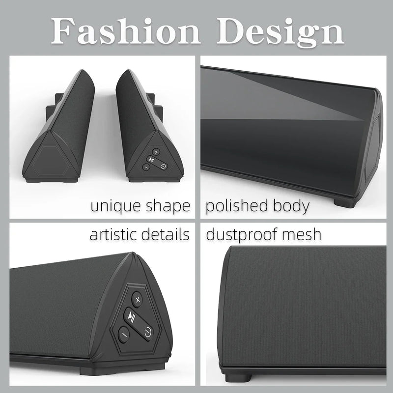 60W Wireless TV PC Soundbar Bluetooth Speaker Home Theater 3D Stereo Sound System Karaoke Subwoofer FM Music Center Sound Bar