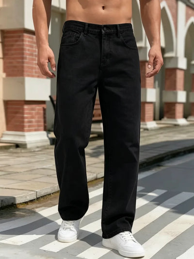 Men'S Casual Straight-Leg Jeans, Y2K Street Style Loose | SAMAG