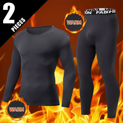 2-pcs Autumn/Winter Men's Thick Warm Underwear Set Large | SAMAG
