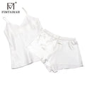 22MM Real 100% Silk  Pajamas Women's Summer  Shorts Two Piece Set Sexy Cool Home  Silk Pajamas 2xl 3xl 4xl Sleepwear Pajamas