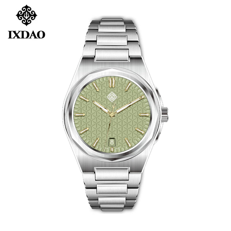 IX&DAO 2026 New Warrior Men's Automatic Mechanical Watch 37mm PT5000 Top Sapphire BGW-9 Stainless Steel Sports Waterproof 10Bar