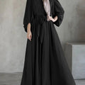 Modest Hijabs Women Long Dresses Elegant Lantern Sleeve | SAMAG