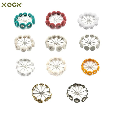 10PCS Jewelry Polishing Wheel Cloth Cotton Wool Brass Steel Wire Abrasive Brush For Rotary Tools 2.35 Shank | SAMAG